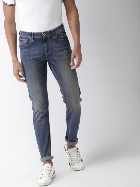 

Celio Men Blue Powerflex Slim Fit Mid-Rise Clean Look Stretchable Jeans