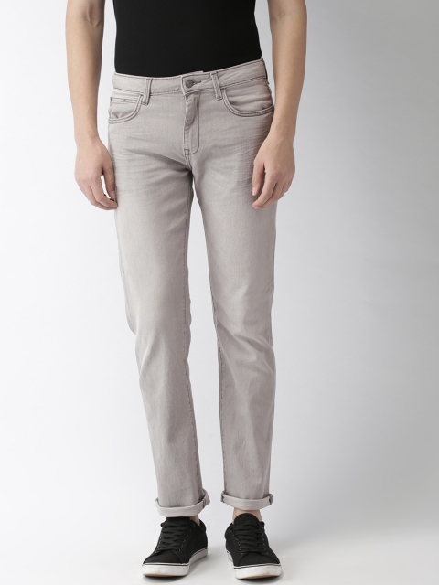 

Celio Men Grey Straight Fit Mid-Rise Clean Look Stretchable Jeans