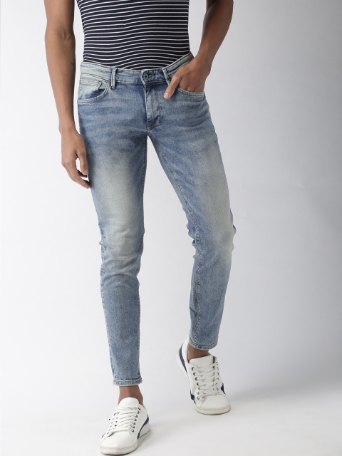 

Celio Men Blue Skinny Fit Mid-Rise Clean Look Stretchable Jeans