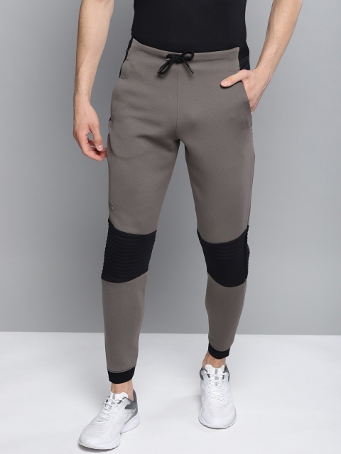 

UNDER ARMOUR Men Taupe & Black Unstoppable Move Eltie Joggers