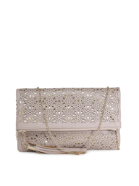 

Inc 5 Peach-Coloured Textured Clutch