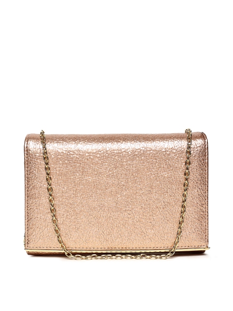 

Inc 5 Champagne-Coloured Solid Clutch