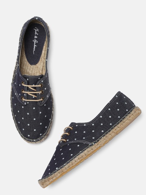 

Mast & Harbour Women Navy Blue Printed Sneakers