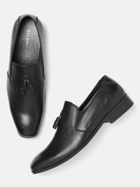 

Mast & Harbour Men Black Semiformal Slip-Ons