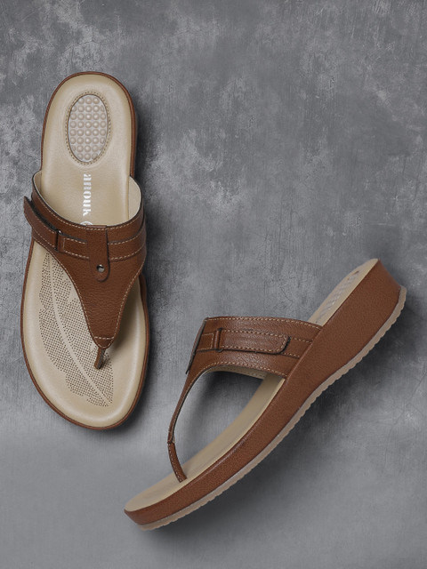 

Anouk Women Brown Solid Comfort Heels