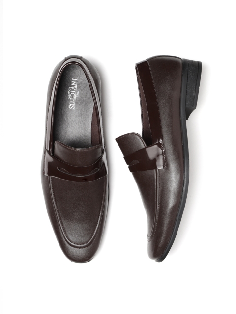 

INVICTUS Men Coffee Brown Formal Slip-Ons