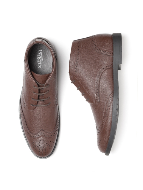 

INVICTUS Men Coffee Brown Semiformal Brogues