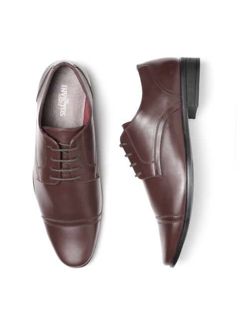 

INVICTUS Men Burgundy Formal Derbys