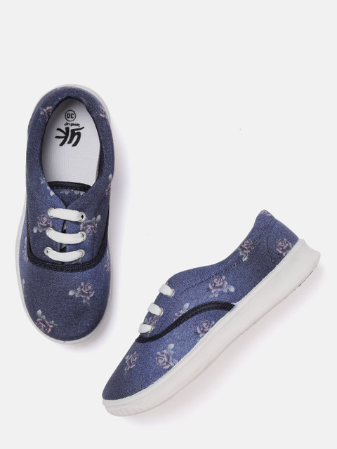 

YK Girls Blue Printed Sneakers