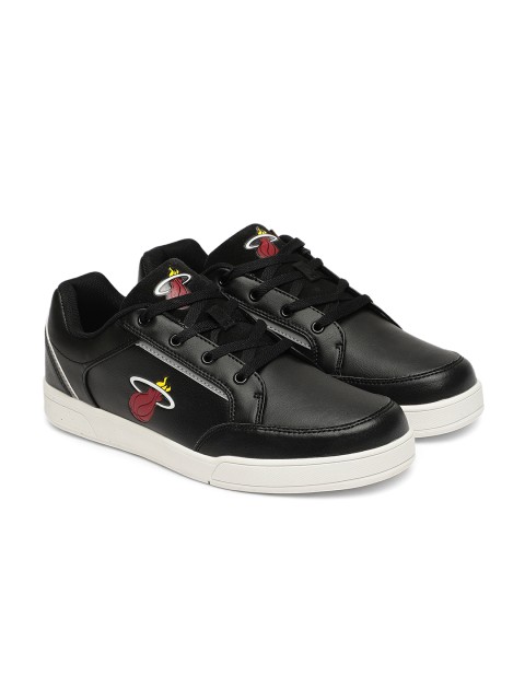 

NBA Men Black Solid Miami Heat Sneakers