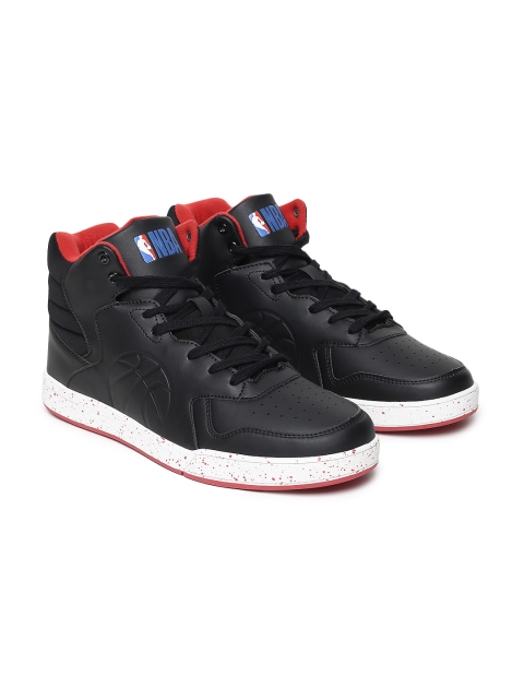 

NBA Men Black Mid-Top Sneakers