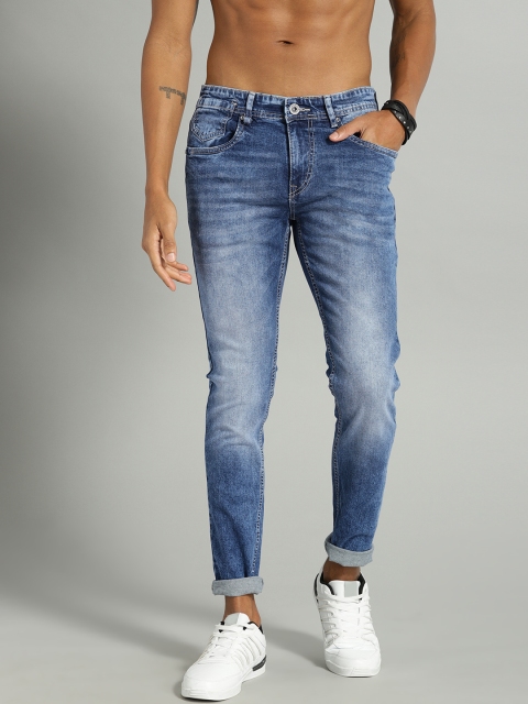 

Roadster Men Blue Skinny Fit Mid-Rise Clean Look Stretchable Jeans