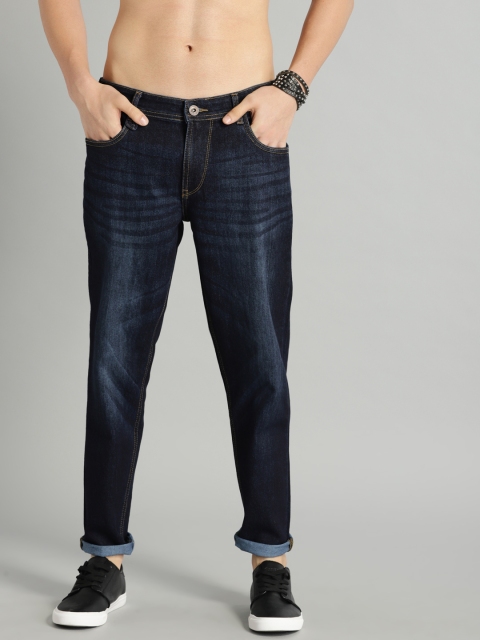

Roadster Men Kooltex Blue Carrot Fit Mid-Rise Clean Look Stretchable Jeans