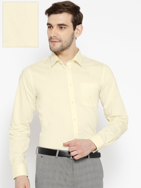 

Blackberrys Men Yellow Slim Fit Solid Formal Shirt