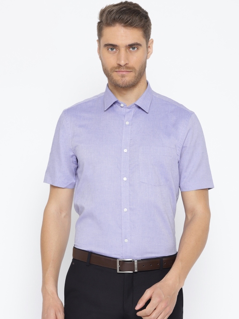 

Blackberrys Men Blue Slim Fit Solid Smart Casual Shirt
