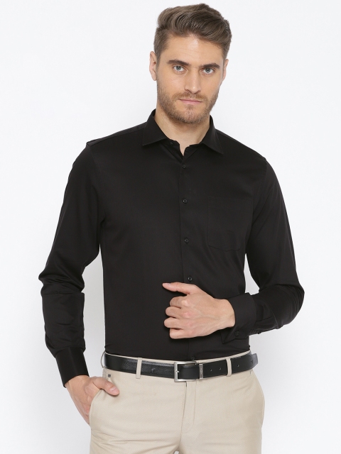 

Blackberrys Men Black Slim Fit Solid Partywear Shirt