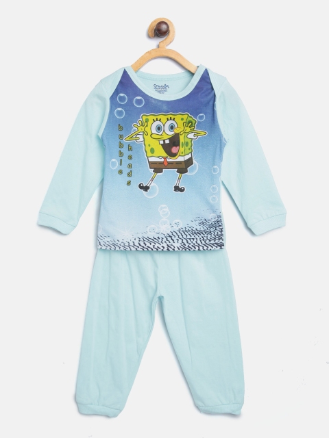 

Moms Love Boys Blue Printed T-shirt with Pyjamas