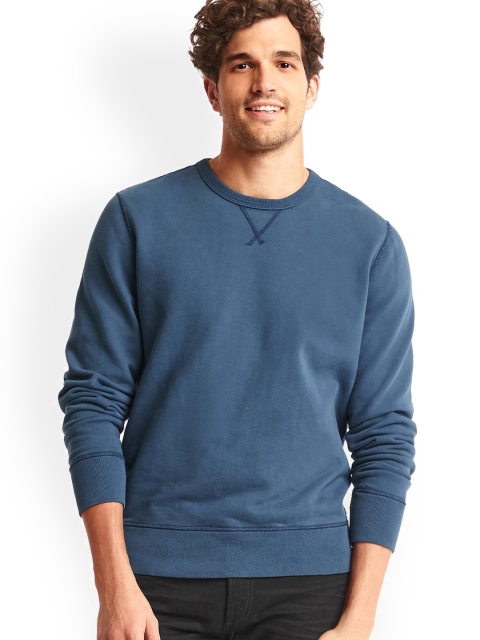 

GAP Men Blue Sun Wash Crew Sweatshirt