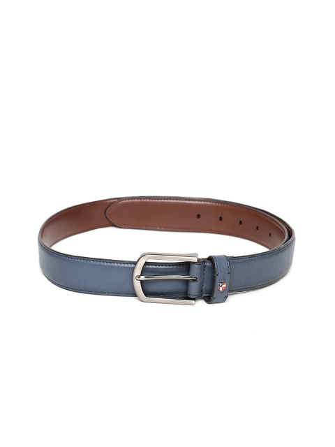 

U.S. Polo Assn. Men Navy Blue Solid Leather Belt