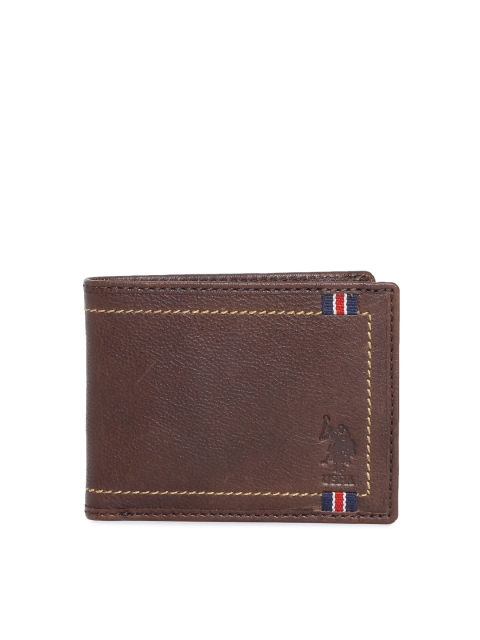 

U.S. Polo Assn. Men Brown Solid Two Fold Wallet