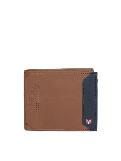 

U.S. Polo Assn. Men Brown Solid Two Fold Wallet