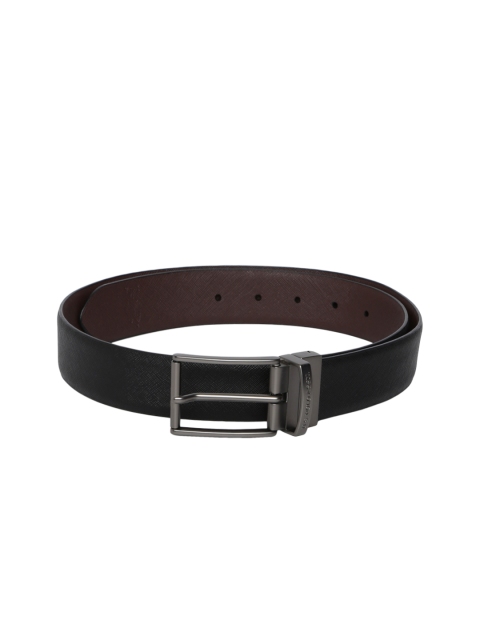 

U.S. Polo Assn. Men Black & Brown Reversible Leather Textured Belt