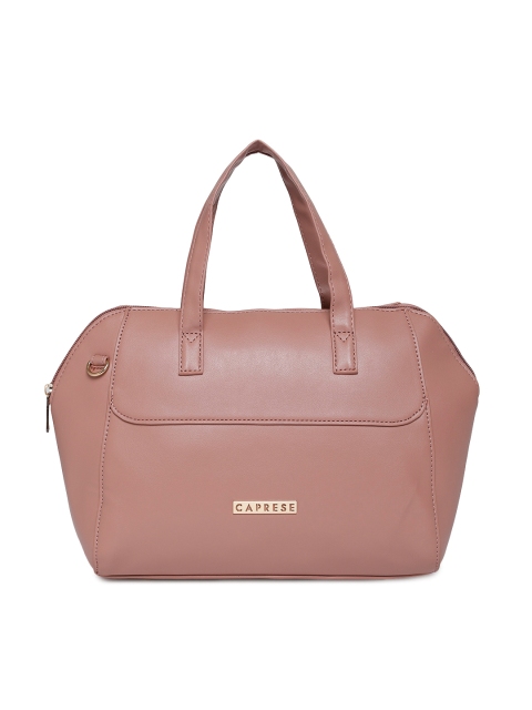 

Caprese Pink Solid Handheld Bag