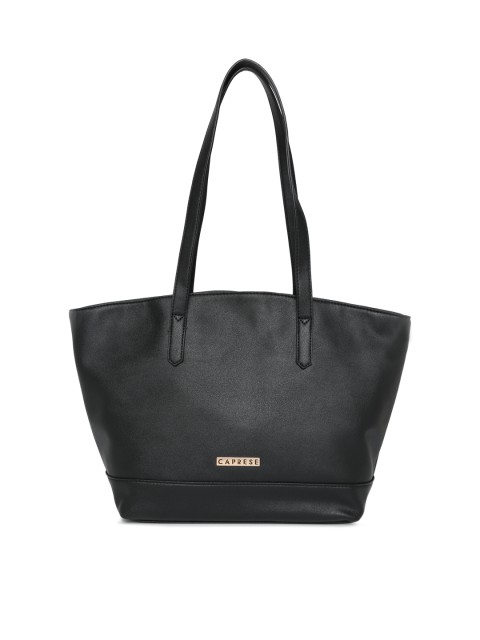 

Caprese Black Solid Shoulder Bag