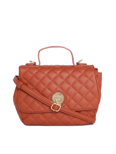 

Caprese Brown Quilted Satchel