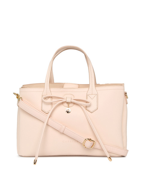 

Caprese Beige Solid Handheld Bag