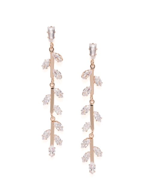

Amavi Rose Gold Contemporary Drop Earrings