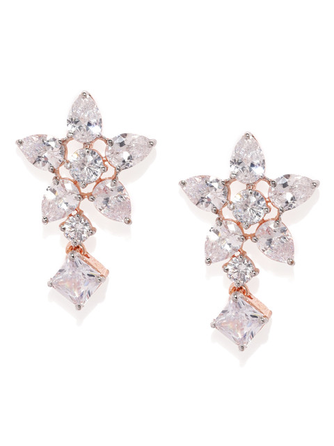 

Amavi White Floral Drop Earrings