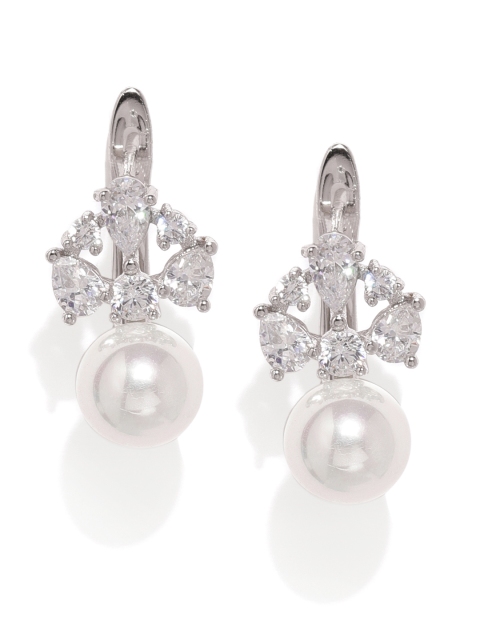 

Amavi Silver-Toned Contemporary Studs