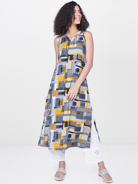 

Global Desi Women Multicoloured Printed Straight Kurta, Multi