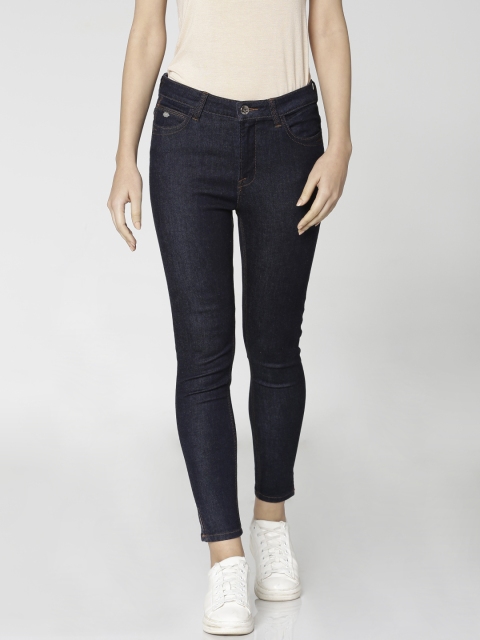 

ONLY Women Navy Blue Skinny Fit High-Rise Clean Look Stretchable Jeans