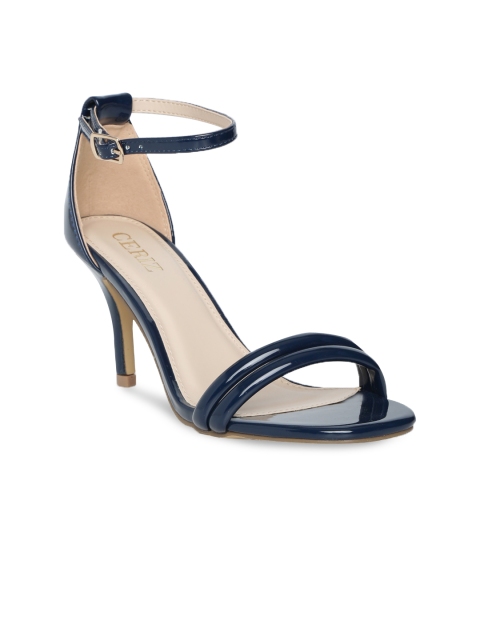 

CERIZ Women Navy Blue Solid Sandals