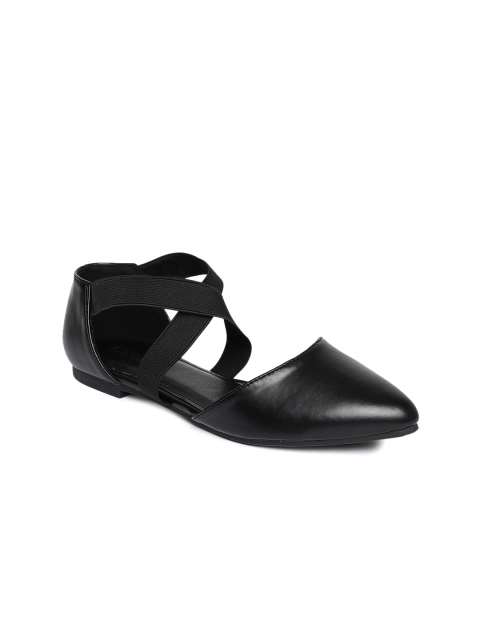 

CERIZ Women Black Solid Ballerinas