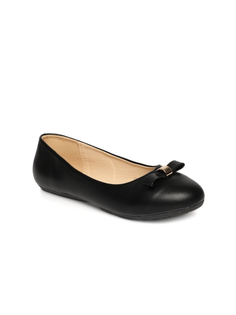 

CERIZ Women Black Solid Ballerinas