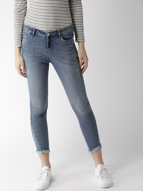 

Madame Women Blue Skinny Fit Mid-Rise Clean Look Stretchable Jeans