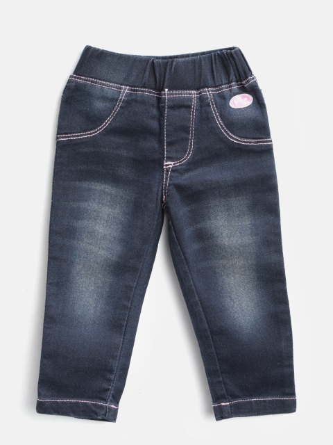 

612 league Navy Blue Washed Jeggings
