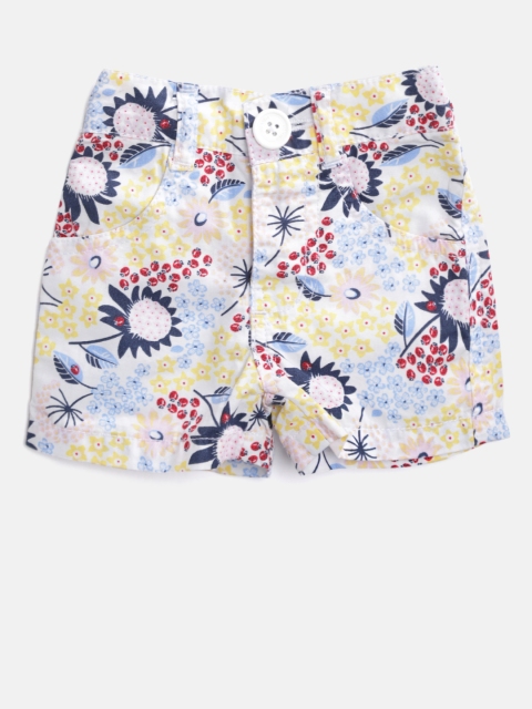 

612 league Girls Multicoloured Floral Print Regular Fit Shorts, Multi
