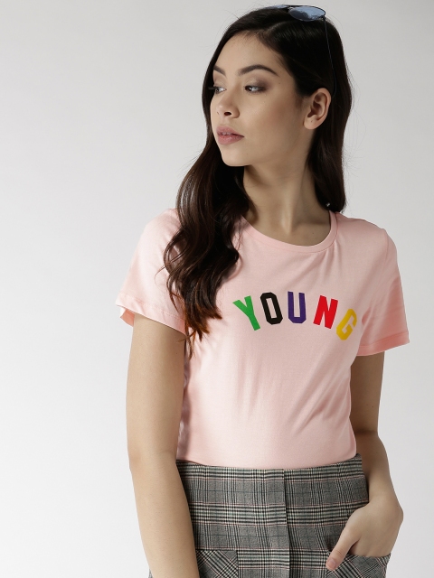 

Madame Women Pink Printed Top