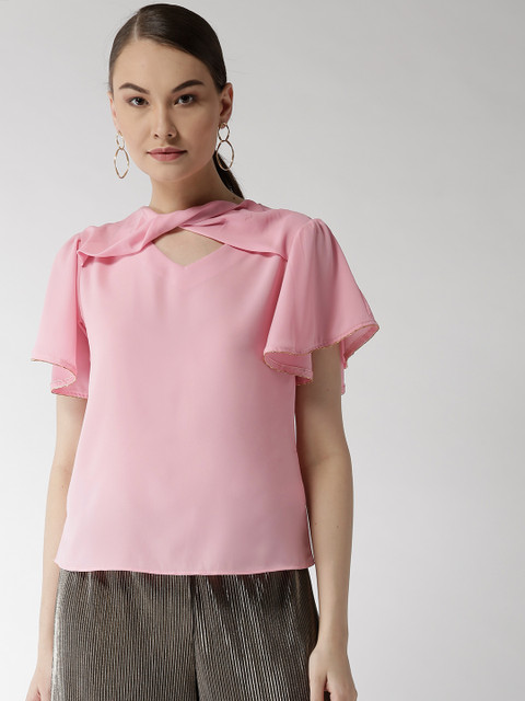 

Madame Women Pink Solid Top