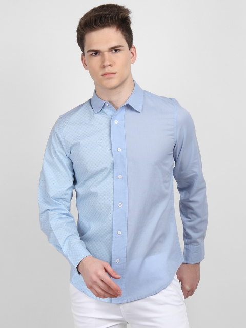 

LA LOFT Men Blue Regular Fit Printed Casual Shirt