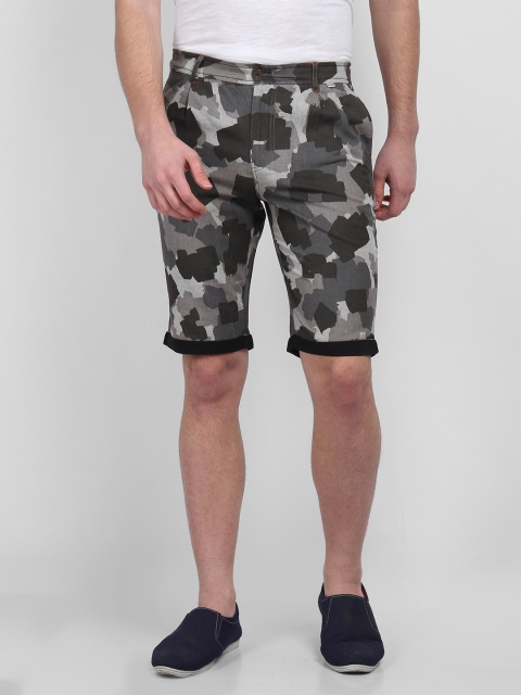 

LA LOFT Men Grey Printed Regular Fit Regular Shorts