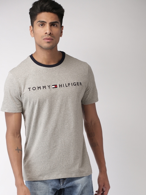 

Tommy Hilfiger Men Grey Round Neck T-shirt