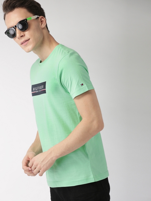 

Tommy Hilfiger Men Green Printed T-shirt