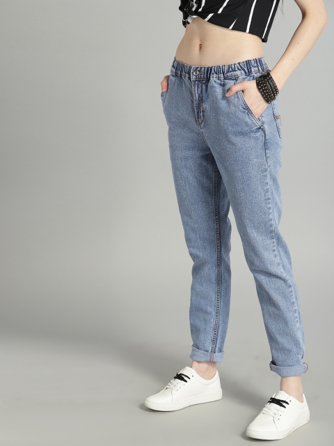 

Roadster Women Blue Regular Fit Mid-Rise Clean Look Stretchable Jeans
