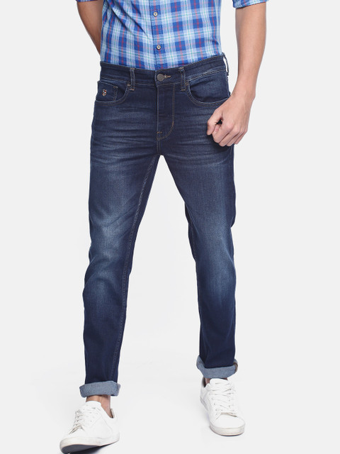 

U.S. Polo Assn. Denim Co. Men Blue Skinny Fit Mid-Rise Clean Look Stretchable Jeans