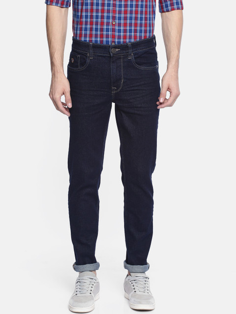 

U.S. Polo Assn. Denim Co. Men Navy Blue Slim Fit Mid-Rise Clean Look Stretchable Jeans